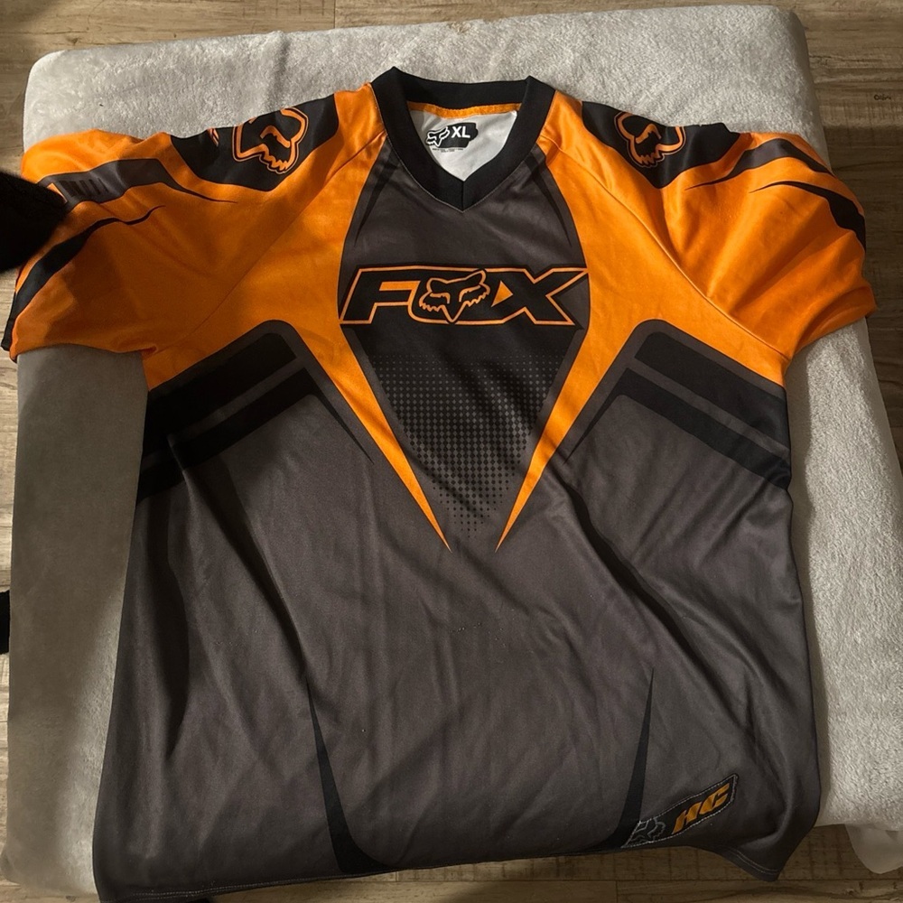 Fox Men's Dynamic Orange and Black Jersey